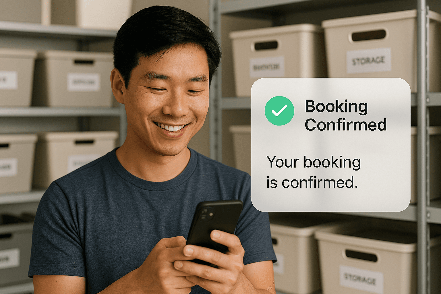 Accepting storage bookings